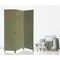 Homeroots 3 Panel Soft Fabric Room Divider, Green - 71 x 47 x 1 in. 379909 - alternate 6